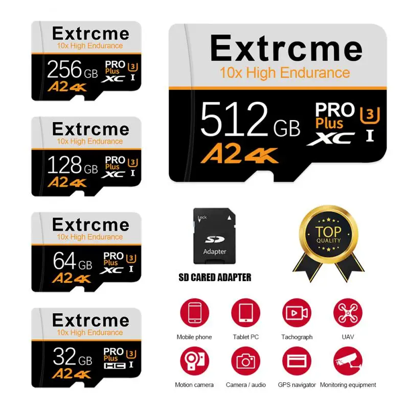 Micro Mini SD Card 512GB Large Capacity TF /SD Flash Card High Speed Memory Card 128GB 256GB Micro TF Card For Phone/Computer 
Micro Mini SD Card 512GB Large Capacity TF /SD Flash Card High Speed Memory Card 128GB 256GB Micro TF Card For Phone/Computer