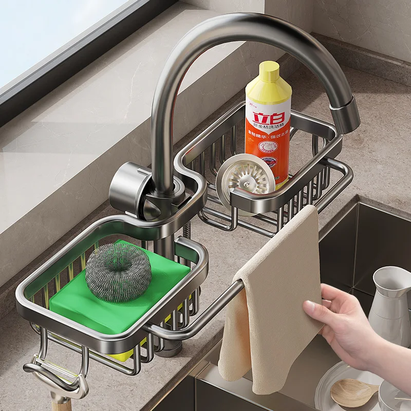 New Rust-proof Kithen Faucet Drainer Rack Sponge Towel Holder Shelf Bathroom Soap Organizer Stand Sink Accessories Storage Stand
New Rust-proof Kithen Faucet Drainer Rack Sponge Towel Holder Shelf Bathroom Soap Organizer Stand Sink Accessories Storage Stand