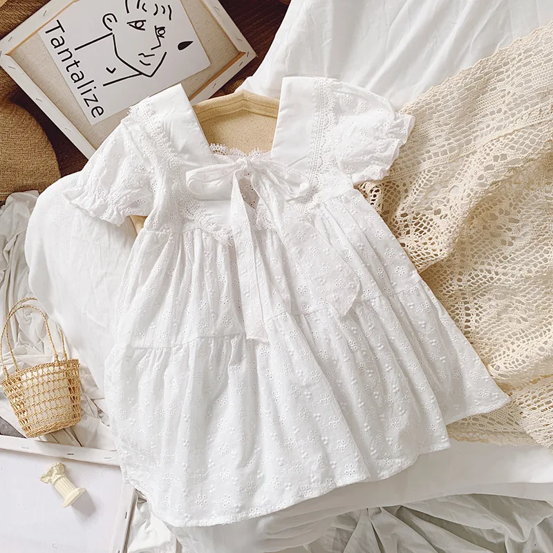 Kids Girls White Wedding Party Dress 2022 New Summer Baby Girl Dress Bow Lace Sweet Princess Dresses Children Clothes Vestidos
Kids Girls White Wedding Party Dress 2022 New Summer Baby Girl Dress Bow Lace Sweet Princess Dresses Children Clothes Vestidos