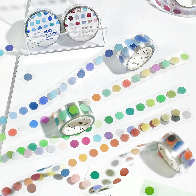 PETP Color Dot Decoration Tape Calendar Album Accessories Scrapbook Collage Phone Planner Label Transparent Pantone Sticker Roll
PETP Color Dot Decoration Tape Calendar Album Accessories Scrapbook Collage Phone Planner Label Transparent Pantone Sticker Roll