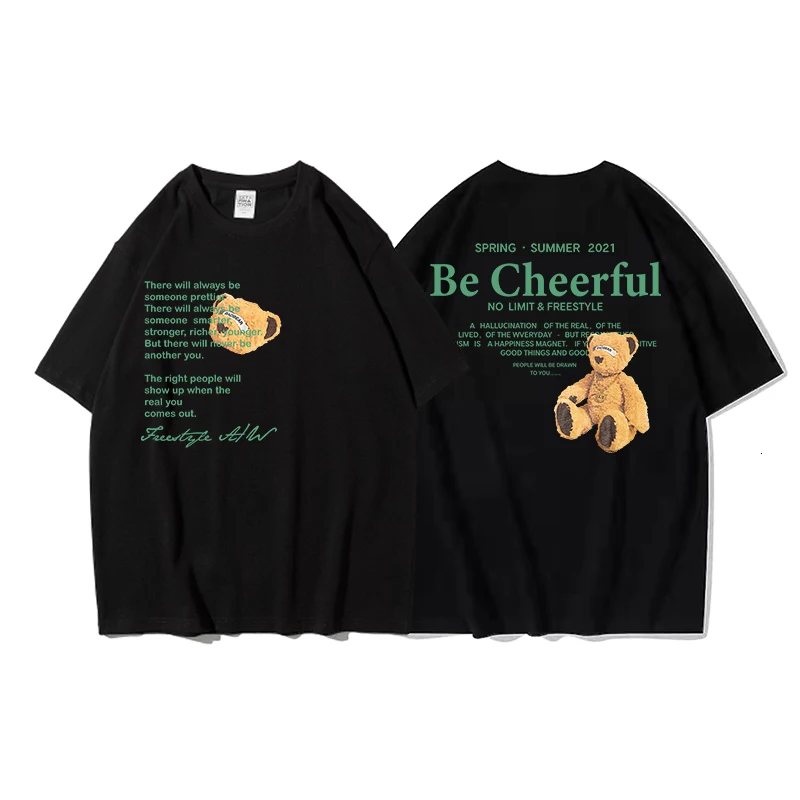 Extfine Baby Bear Letter T-shirt For Men 100% Cotton Kawaii Unisex Tops Short Sleeve Oversized Male Casual Tee Shirt Summer
Extfine Baby Bear Letter T-shirt For Men 100% Cotton Kawaii Unisex Tops Short Sleeve Oversized Male Casual Tee Shirt Summer