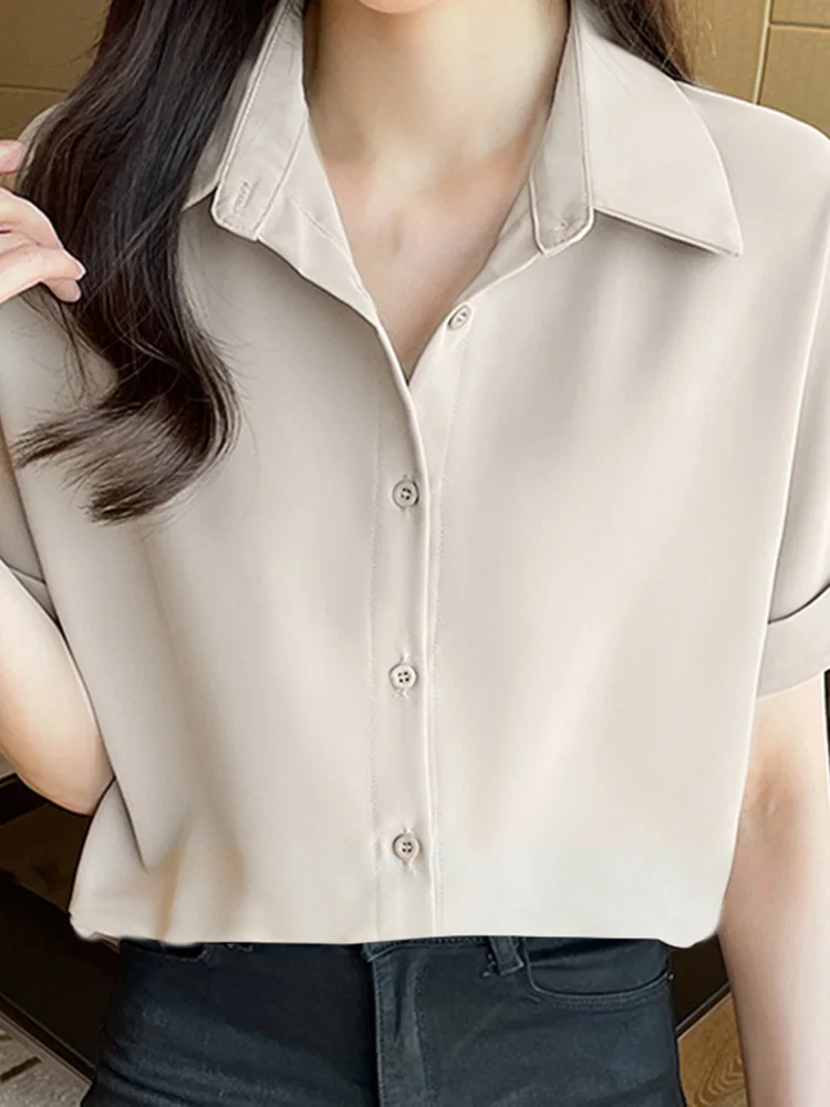 Oversized Summer Women Short Sleeve Shirt Casual Top Lapel Neck Blusa Femininas ZANZEA 2022 Elegant Solid Tunic Fashion Blouse
Oversized Summer Women Short Sleeve Shirt Casual Top Lapel Neck Blusa Femininas ZANZEA 2022 Elegant Solid Tunic Fashion Blouse