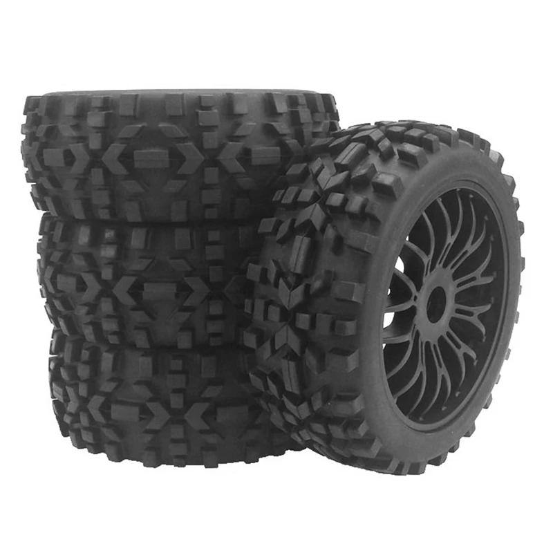 4Pc RC Buggy Wheels and Tyres with Hex 17mm Wheels Rims 1/8 Scale Off-Road Car for 1:8 RC On-Road Buggy Car
4Pc RC Buggy Wheels and Tyres with Hex 17mm Wheels Rims 1/8 Scale Off-Road Car for 1:8 RC On-Road Buggy Car