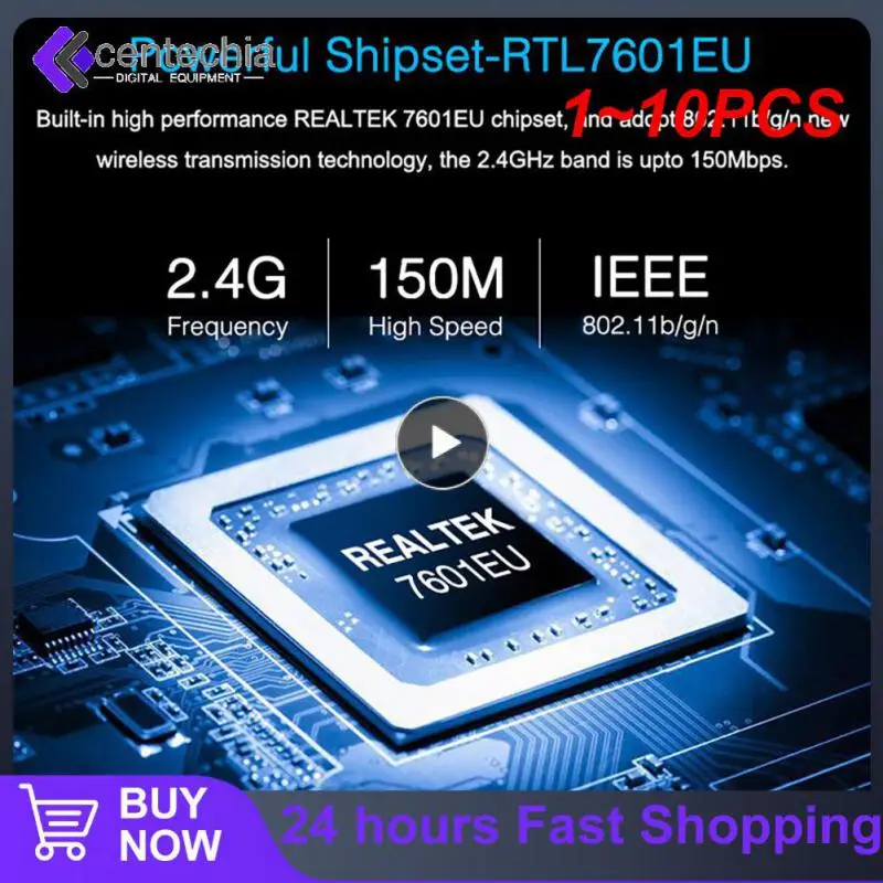 Wi-Fi адаптер 5 дБ, 150 Мбит/с, USB 7601
Wi-Fi адаптер 5 дБ, 150 Мбит/с, USB 7601