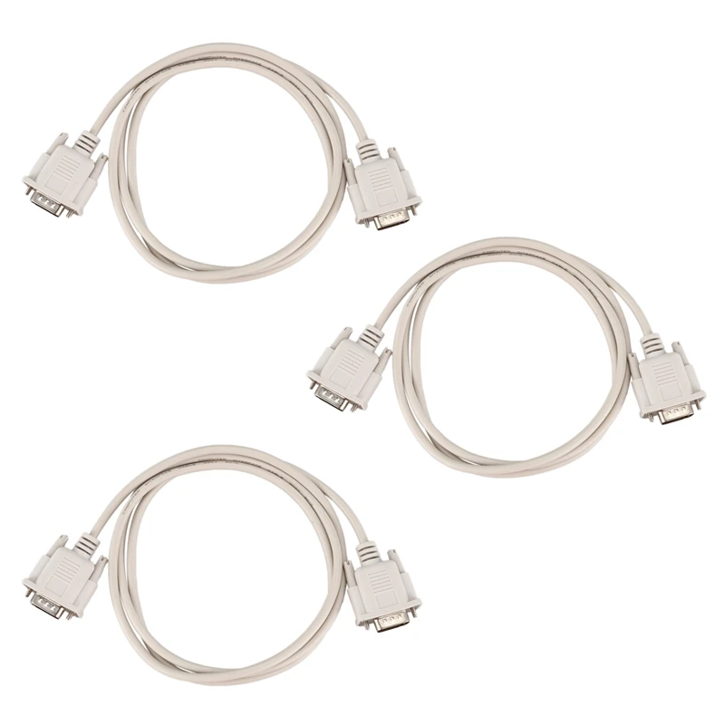3Pcs 1.4M RS232 DB9 9 Pin Male To VGA Video 15 Pin Male Adapter Cable Light Gray
3Pcs 1.4M RS232 DB9 9 Pin Male To VGA Video 15 Pin Male Adapter Cable Light Gray