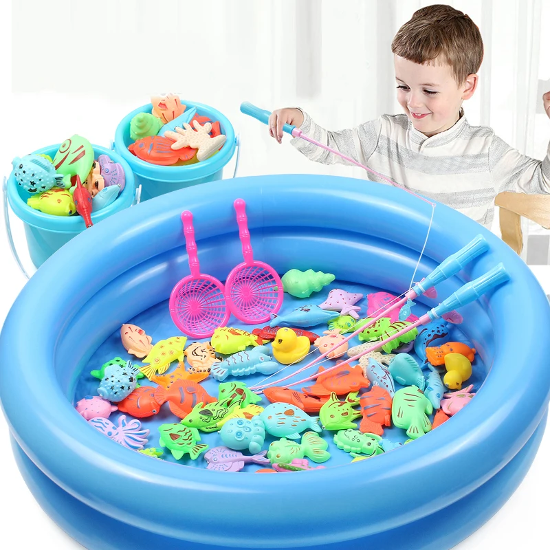 Kids Magnetic Fishing Toys Set with Inflatable Pool Playing Water Baby Toys Fishing Game Outdoor Toys Birthday Gift
Kids Magnetic Fishing Toys Set with Inflatable Pool Playing Water Baby Toys Fishing Game Outdoor Toys Birthday Gift