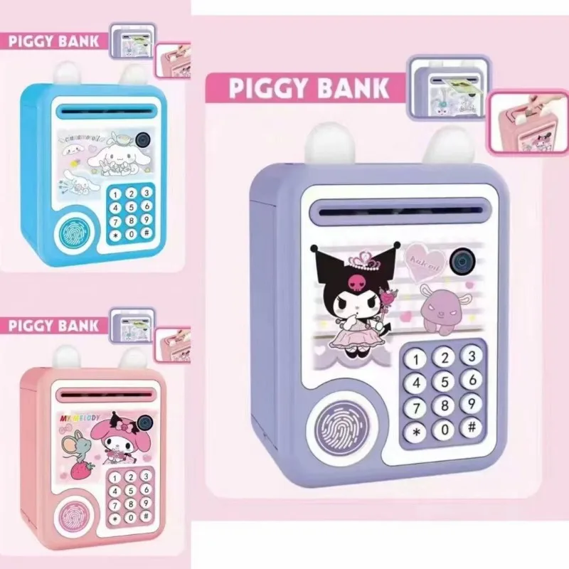 Sanrio Kawaii Cartoon ATM Mini Safe Piggy Bank Code Ban Anime Cinnamoroll Kuromi Hello Kitty Cash Money Saving Box Fingerprint
Sanrio Kawaii Cartoon ATM Mini Safe Piggy Bank Code Ban Anime Cinnamoroll Kuromi Hello Kitty Cash Money Saving Box Fingerprint