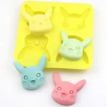 Pokemon Pikachu Silicone Chocolate Mold Pastry Bread Cake Mold Non-Stick Baking Mold DIY Baking Tray Handmade Baking Tools Gifts