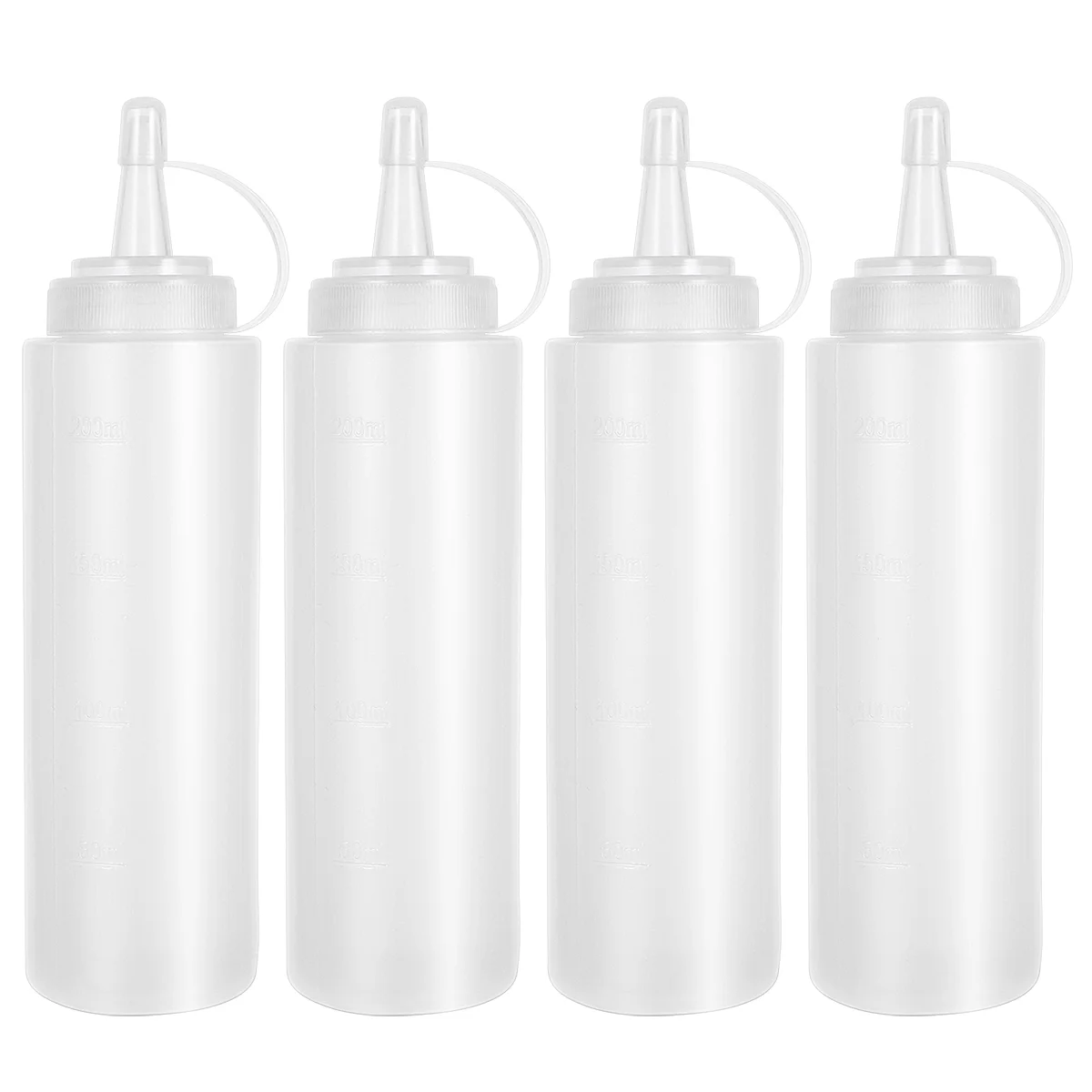 BESTONZON 4PCS 200ml 8oz Plastic Squeeze Squirt Condiment Bottles with On Lids Dispensers for Ketchup Mustard Hot Sauces Olive
BESTONZON 4PCS 200ml 8oz Plastic Squeeze Squirt Condiment Bottles with On Lids Dispensers for Ketchup Mustard Hot Sauces Olive
