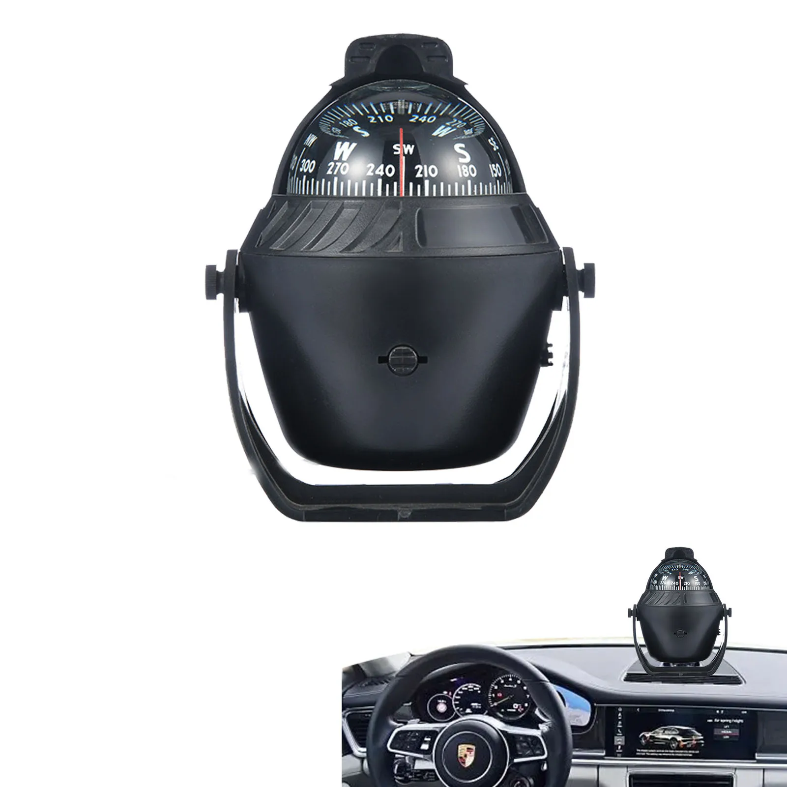 Car Compass Ball Black Mini Adjustable Car Compass Ball Durable Navigation Hiking Direction Pointing Compass Ball
Car Compass Ball Black Mini Adjustable Car Compass Ball Durable Navigation Hiking Direction Pointing Compass Ball
