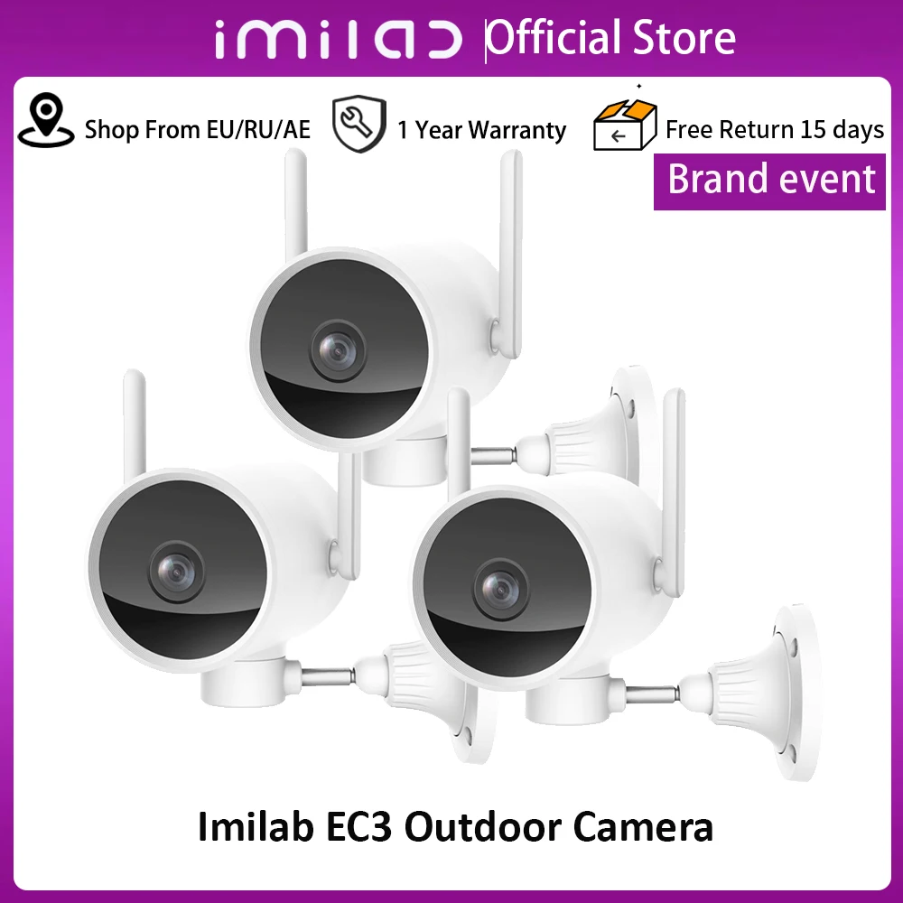 IMILAB EC3 Outdoor Security Camera 2K HD Wifi Smart AI Human Detection Waterproof IP66 CCTV Video Surveillance Global Version
IMILAB EC3 Outdoor Security Camera 2K HD Wifi Smart AI Human Detection Waterproof IP66 CCTV Video Surveillance Global Version