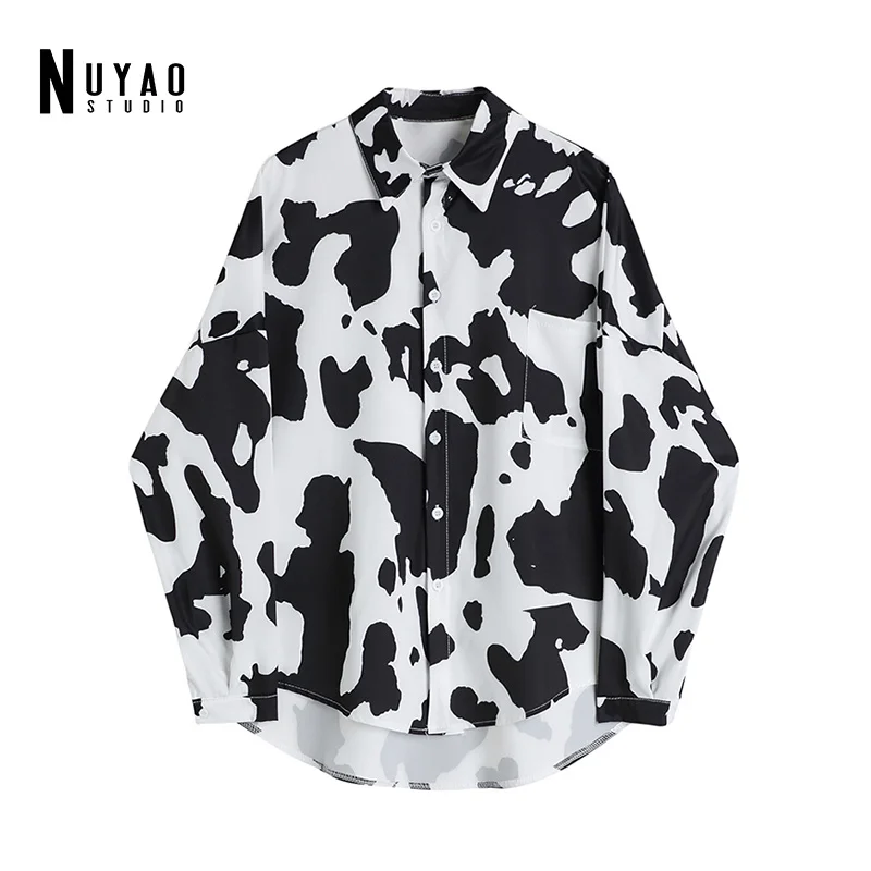 Black Women Pattern Printed Big Size Blouse New Lapel Long Sleeve Loose Shirt Korean Fashion Tide Spring Summer 2022 Harajuku
Black Women Pattern Printed Big Size Blouse New Lapel Long Sleeve Loose Shirt Korean Fashion Tide Spring Summer 2022 Harajuku