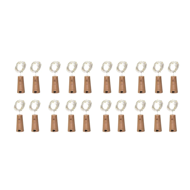 20 Packs Including Battery LED Wine Bottle Stopper Copper Wire Light String 2M 20LED Atmosphere Decorative Light
20 Packs Including Battery LED Wine Bottle Stopper Copper Wire Light String 2M 20LED Atmosphere Decorative Light