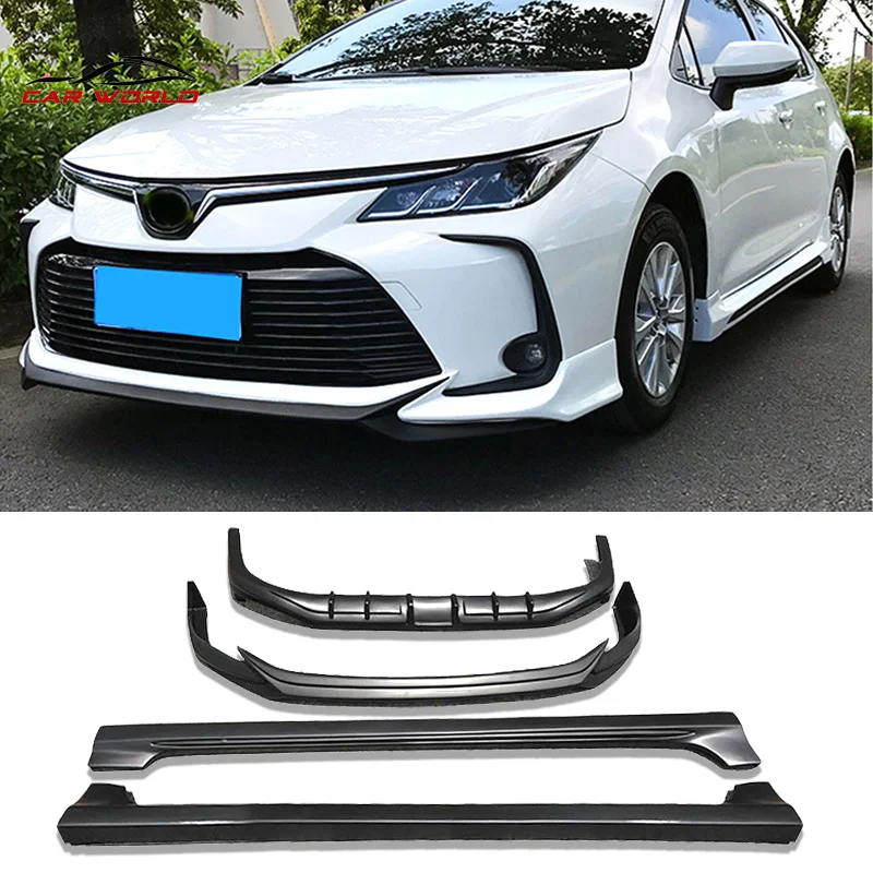 Front Lip Rear Lip Side Skirts Whole Body Kit For Toyota Corolla 2019-2021 ABS Material Diffuser Bumper Car Accessories 
Front Lip Rear Lip Side Skirts Whole Body Kit For Toyota Corolla 2019-2021 ABS Material Diffuser Bumper Car Accessories