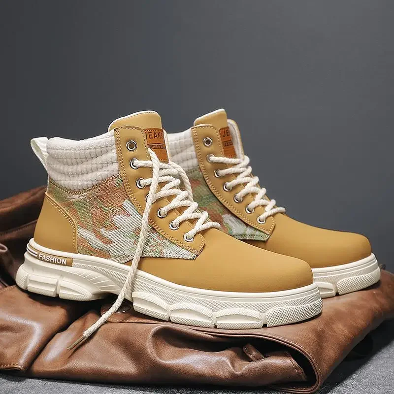 Dr. Men's High Top British Style Winter Mid-High Leather Boot Men's Winter Sports Snow Boots Tide Platform Men's S
Dr. Men's High Top British Style Winter Mid-High Leather Boot Men's Winter Sports Snow Boots Tide Platform Men's S