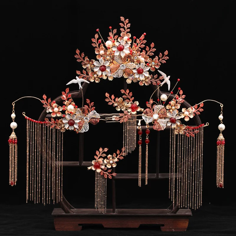 MYFEIVO Chinese Style Bridal Jewelry Set Vintage Bride Wedding Dress Accessories HQ1717
MYFEIVO Chinese Style Bridal Jewelry Set Vintage Bride Wedding Dress Accessories HQ1717