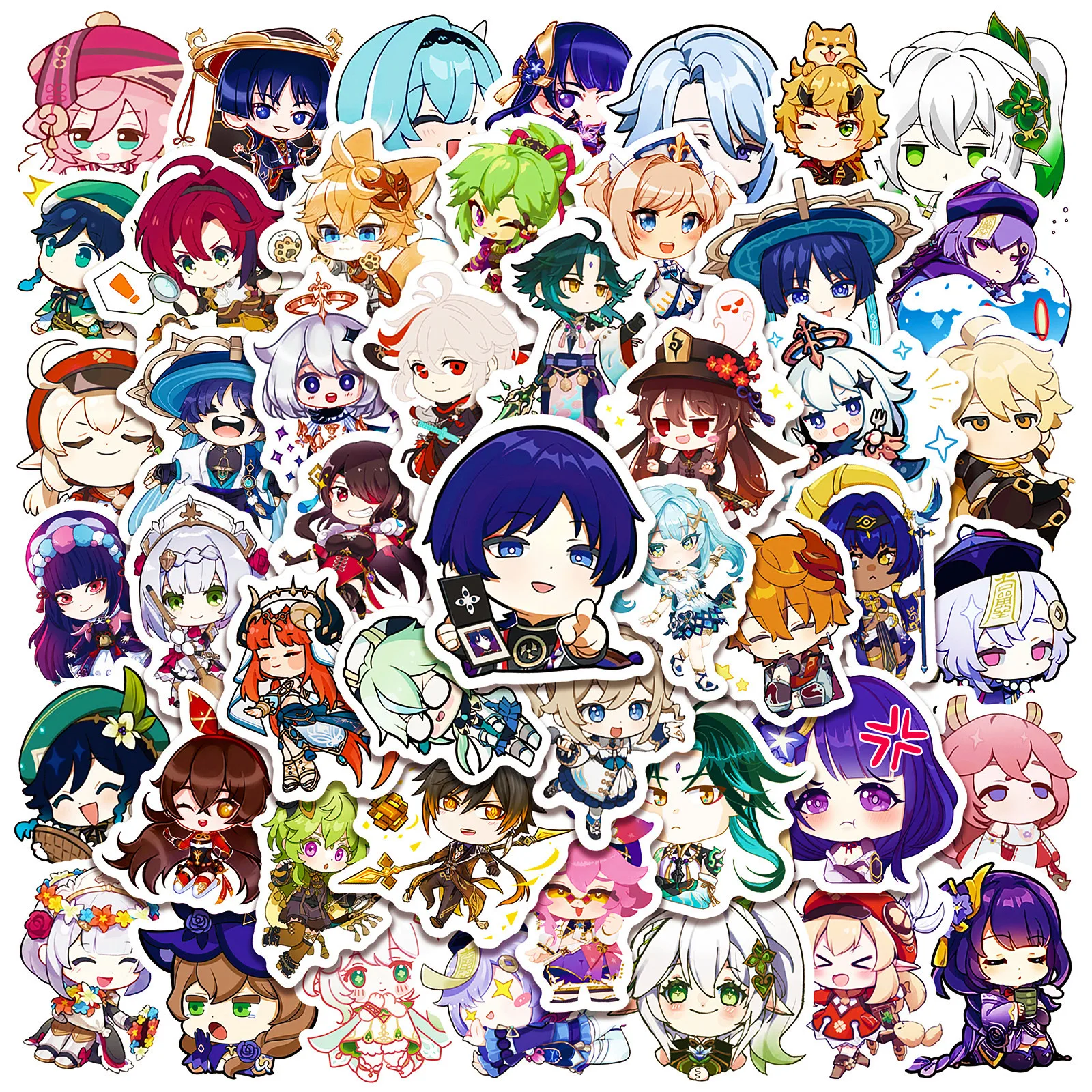 10/30/50pcs Anime New Game Genshin Impact 3.5 Stickers Cute Cartoon Decal Toy DIY Laptop Phone Skateboard Car Waterproof Sticker
10/30/50pcs Anime New Game Genshin Impact 3.5 Stickers Cute Cartoon Decal Toy DIY Laptop Phone Skateboard Car Waterproof Sticker