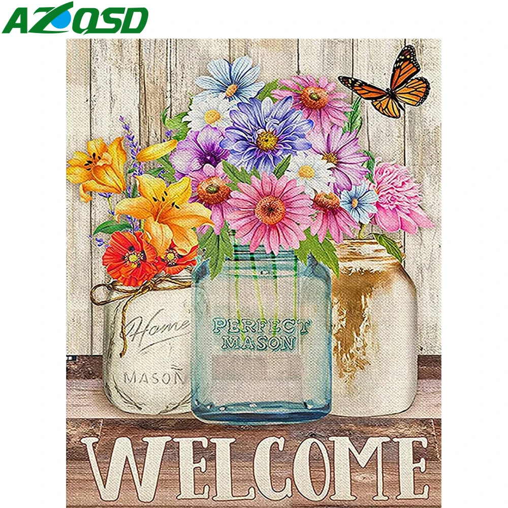 AZQSD Paint By Numbers For Adults Flower Text Welcome Acrylic Hand Paint Kits Canvas 40x50cm Decorative Frames Unique Gift
AZQSD Paint By Numbers For Adults Flower Text Welcome Acrylic Hand Paint Kits Canvas 40x50cm Decorative Frames Unique Gift