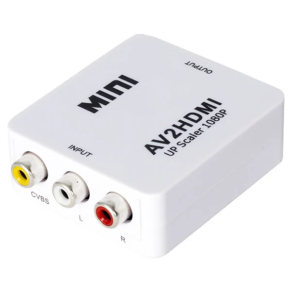 POWERMASTER RCA AV TO HDMI CONVERTER CONVERTER HDMI adapter dual-way connector CONVERTER HDTV projector monitor computer
POWERMASTER RCA AV TO HDMI CONVERTER CONVERTER HDMI adapter dual-way connector CONVERTER HDTV projector monitor computer