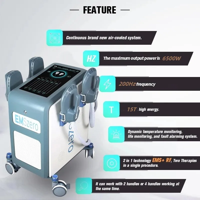 HI EMS-LIM emszero NEO Nova 15 T hi-emt machine with 4 optional handles and pelvic stimulation pad
HI EMS-LIM emszero NEO Nova 15 T hi-emt machine with 4 optional handles and pelvic stimulation pad