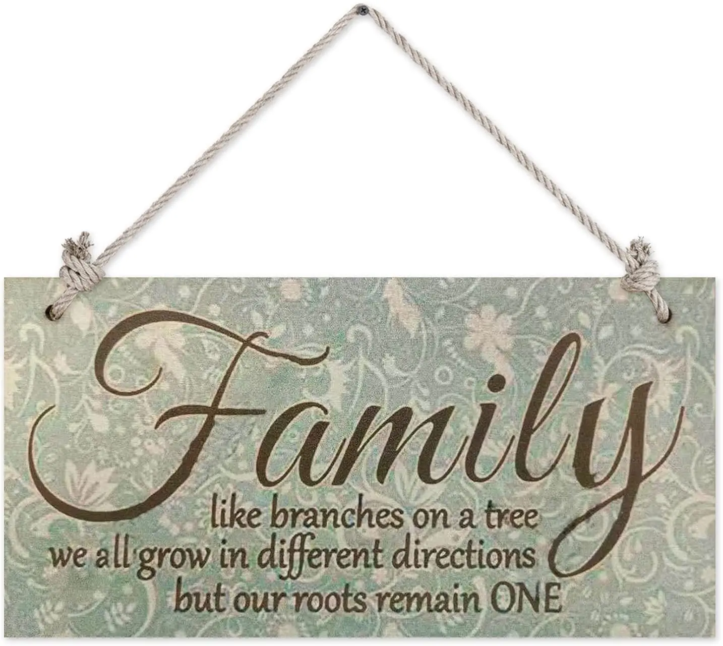 

NN/AA Family Decorative Signs Inspirational Motto Wood Signs|Rustic Wooden Home Decor Wooden Hanging Quote Sign|8" x 4"