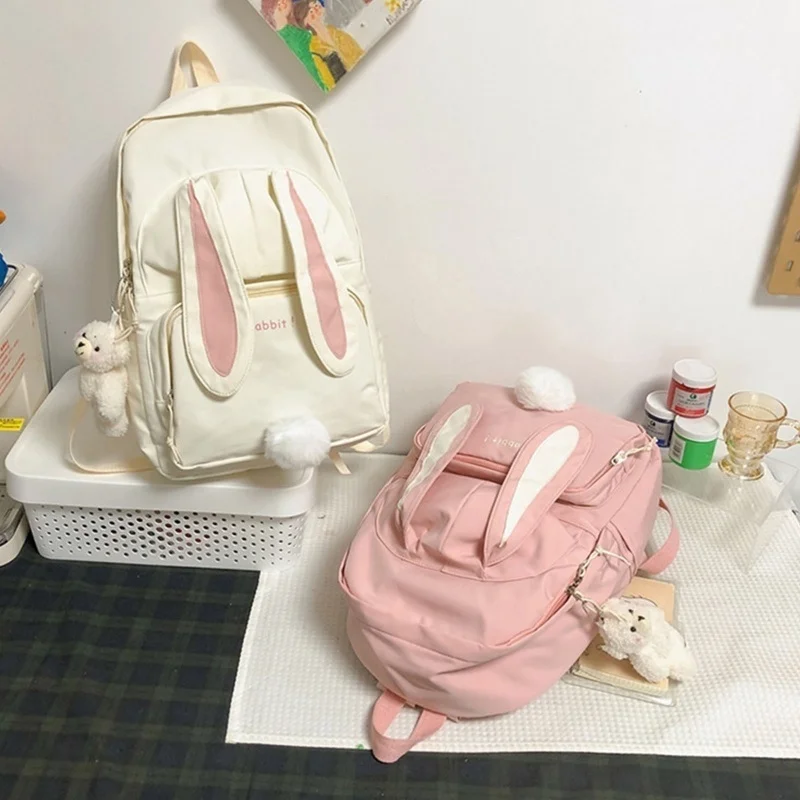 Cute Rabbit Ear Backpack for Teen Girls School Bag Women Ladies Daypack Student Bookbag Nylon Casual Travel Bags New
Cute Rabbit Ear Backpack for Teen Girls School Bag Women Ladies Daypack Student Bookbag Nylon Casual Travel Bags New