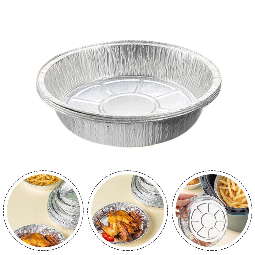 Foil Tray Pizza Tray Air Fryer Special Silver 5.4g 50PCS 7-inch Disposable Aluminum Foil Tin Plate Aluminum Foil
Foil Tray Pizza Tray Air Fryer Special Silver 5.4g 50PCS 7-inch Disposable Aluminum Foil Tin Plate Aluminum Foil