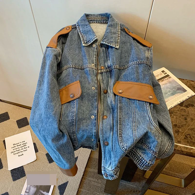 Newport style retro denim coat in autumn New design autumn loose casual street top jean jacket vintage Thick (Winter)
Newport style retro denim coat in autumn New design autumn loose casual street top jean jacket vintage Thick (Winter)