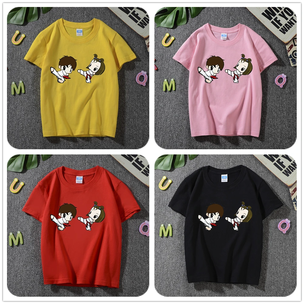 Kids Cartoon Taekwondo Print Short Sleeves O-Neck T Shirt Summer Children Clothing For Girls/Boys Fashion Tops Cotton Tees
Kids Cartoon Taekwondo Print Short Sleeves O-Neck T Shirt Summer Children Clothing For Girls/Boys Fashion Tops Cotton Tees