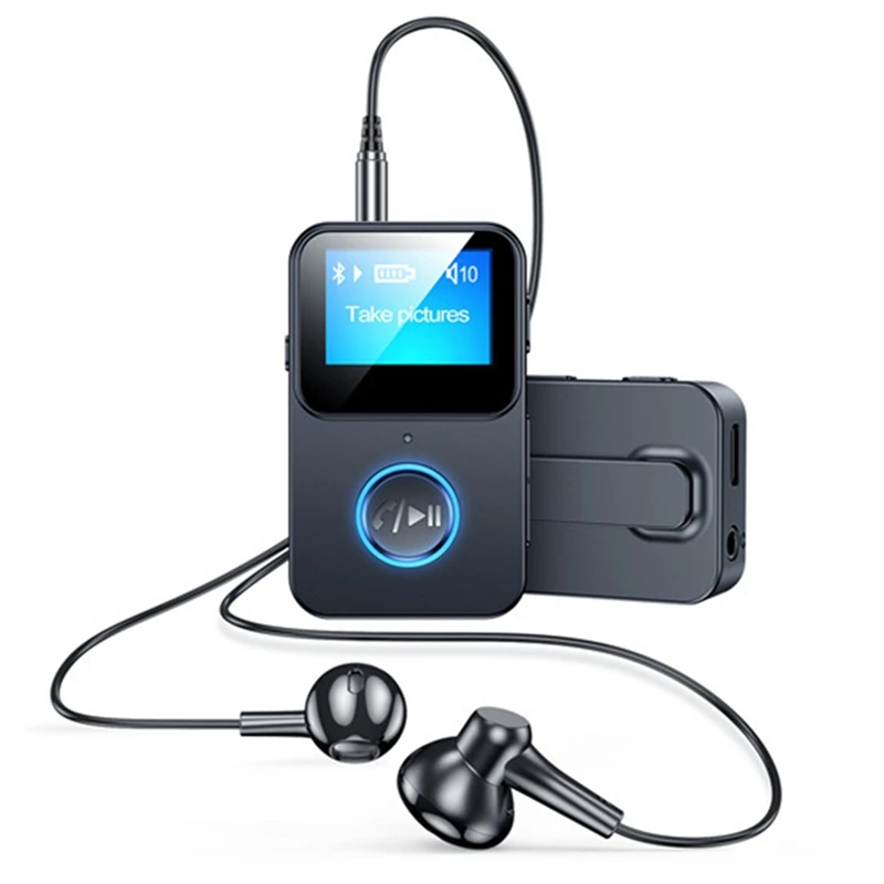 Адаптер аудиоприемника Bluetooth 5,0, MP3-плеер с поддержкой экрана и пультом дистанционного управления для фотосъемки
Адаптер аудиоприемника Bluetooth 5,0, MP3-плеер с поддержкой экрана и пультом дистанционного управления для фотосъемки