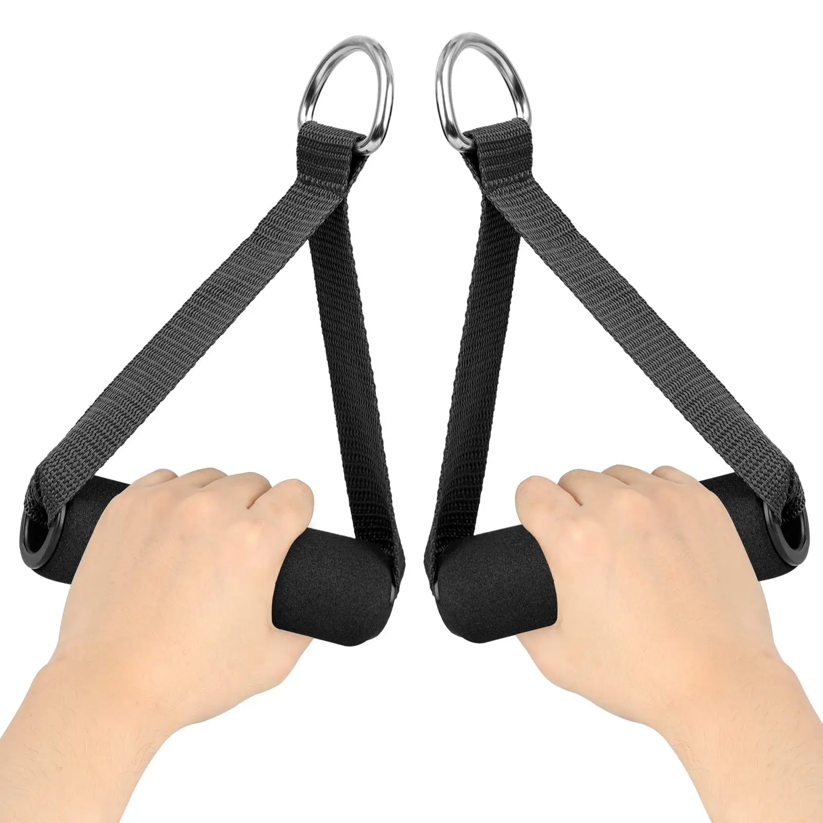 Multifunction Gym Resistance Bands Handles Anti-slip Grip Strong Nylon Webbing Fitness Grip Puller Handle Gantry Accessories
Multifunction Gym Resistance Bands Handles Anti-slip Grip Strong Nylon Webbing Fitness Grip Puller Handle Gantry Accessories