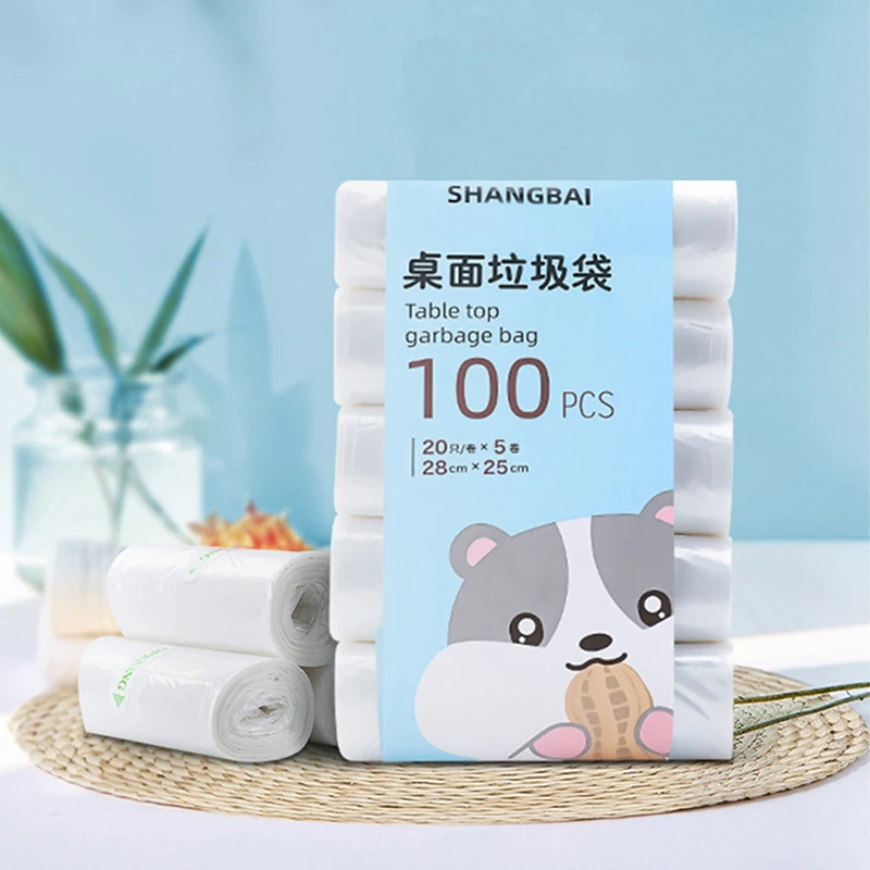 5Roll 100Pcs Mini Garbage Bag Household Thickened Small Desktop Garbage Can Garbage Bags Disposable Trash Bags Kitchen Tools
5Roll 100Pcs Mini Garbage Bag Household Thickened Small Desktop Garbage Can Garbage Bags Disposable Trash Bags Kitchen Tools
