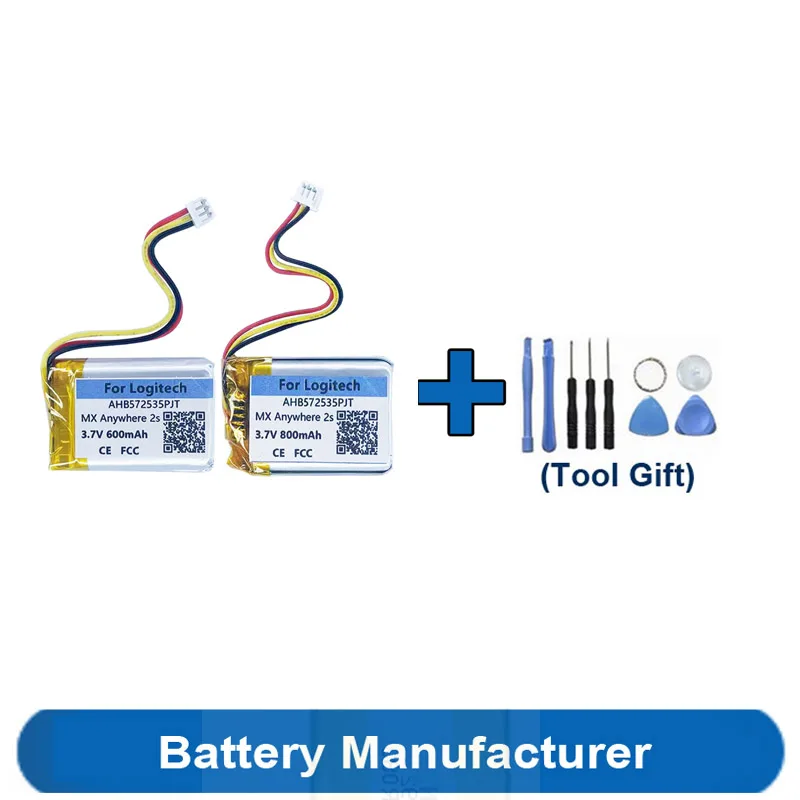 Tools Gift+ Original 600mAh 800mAh AHB572535PJT Battery For Logitech MX Anywhere 2 2S Wireless Gaming Mouse Accumulator AKKU
Tools Gift+ Original 600mAh 800mAh AHB572535PJT Battery For Logitech MX Anywhere 2 2S Wireless Gaming Mouse Accumulator AKKU