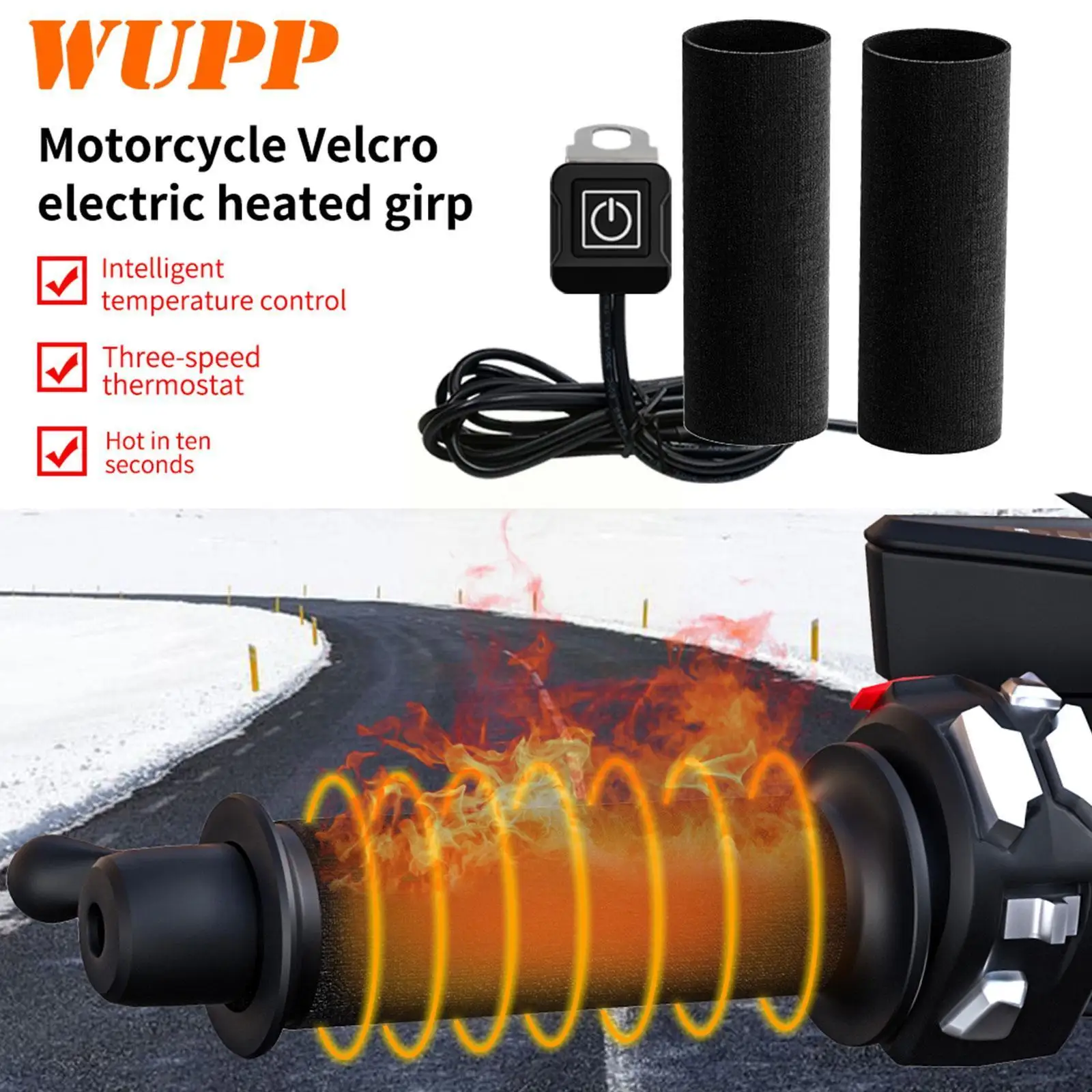 Motorcycle Heated Hand Grips 12V 3-Gear Warmer Electric Motorcycle Accessories Fast Heating Grip Cover Waterproof Heated Gr M1V5
Motorcycle Heated Hand Grips 12V 3-Gear Warmer Electric Motorcycle Accessories Fast Heating Grip Cover Waterproof Heated Gr M1V5