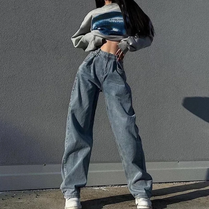 Women Baggy Jeans Streetwear Straight Pants For Women High Waist Loose Denim Jeans Y2K Wide Leg Jean 2022 Korean Fashion Jeans
Women Baggy Jeans Streetwear Straight Pants For Women High Waist Loose Denim Jeans Y2K Wide Leg Jean 2022 Korean Fashion Jeans