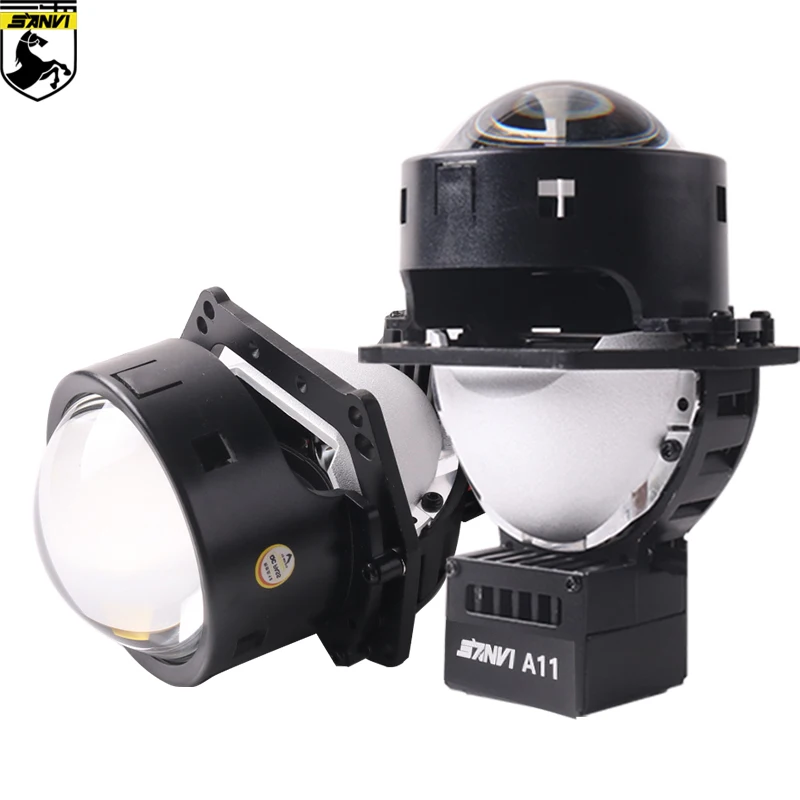 Sanvi A11 3 Inch 12V 75W 6000K Bi LED Projector Len Headlight High Low Beam Dual Reflectors Clip Cup Headlamp Car Accessories
Sanvi A11 3 Inch 12V 75W 6000K Bi LED Projector Len Headlight High Low Beam Dual Reflectors Clip Cup Headlamp Car Accessories