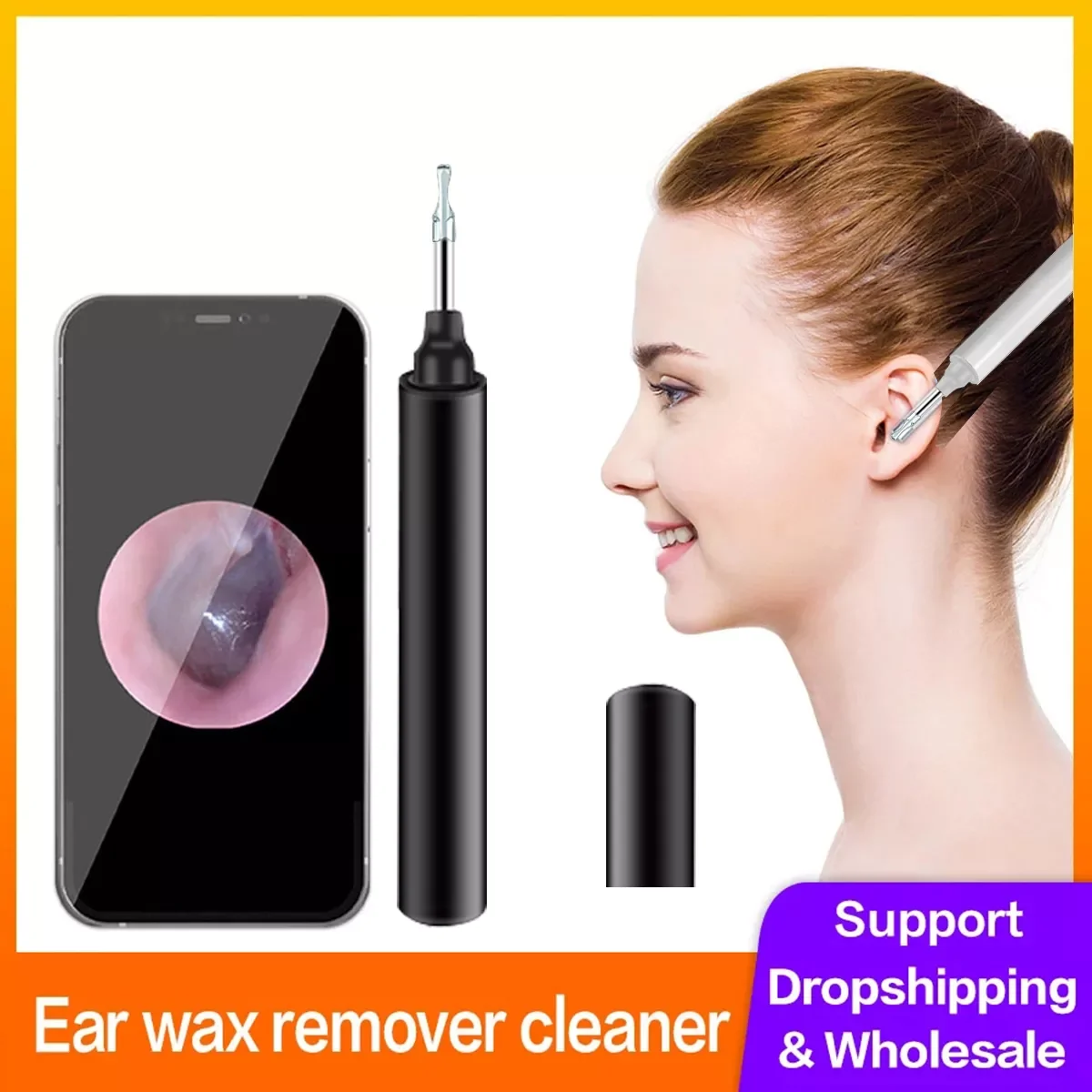 In Ear Cleaning Endoscope Spoon Mini Camera Ear Picker Ear Wax Removal WiFi Smart Visual Ear Mouth Nose Otoscope
In Ear Cleaning Endoscope Spoon Mini Camera Ear Picker Ear Wax Removal WiFi Smart Visual Ear Mouth Nose Otoscope