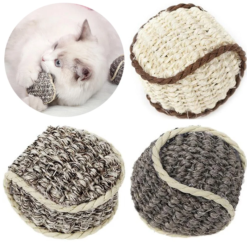 Cat Pet Sisal Rope Weave Ball Teaser Play Chewing Rattle Scratch Catch Toy Interactive Scratch Chew Toy For Pet Cat Dog
Cat Pet Sisal Rope Weave Ball Teaser Play Chewing Rattle Scratch Catch Toy Interactive Scratch Chew Toy For Pet Cat Dog