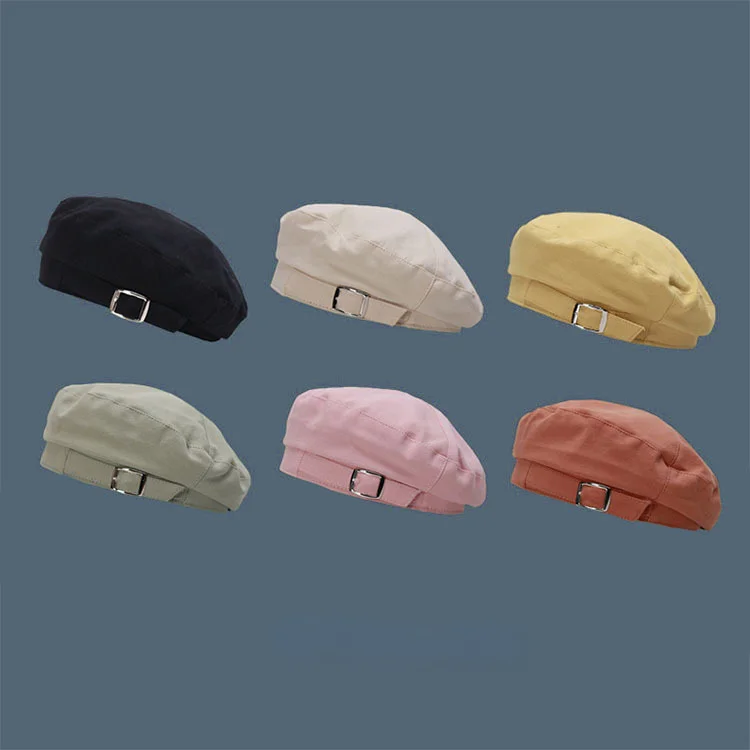 Spring Beret Female Summer Thin Section Hats Japanese Wild Pure Color Beret Hat Net Red British Retro Head Decorations for Women
Spring Beret Female Summer Thin Section Hats Japanese Wild Pure Color Beret Hat Net Red British Retro Head Decorations for Women