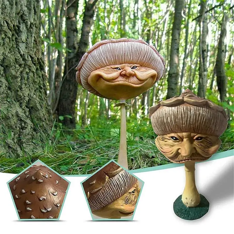 Funny Human Face Mushroom Statues Ornaments Courtyard Lawn Resin Mushroom Sculpture Figurines Garden Outdoor Decoration
Funny Human Face Mushroom Statues Ornaments Courtyard Lawn Resin Mushroom Sculpture Figurines Garden Outdoor Decoration