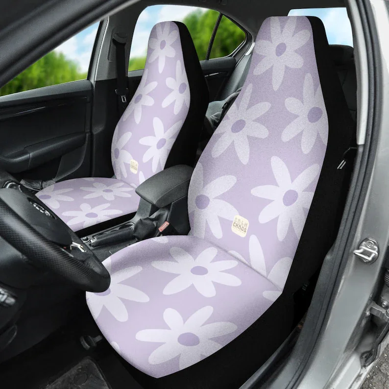 Groovy Lavender Flowers Cute Boho Daisy Car Danish Pastel Decor Car Seat Covers For Vehicle For Women Set of 2
Groovy Lavender Flowers Cute Boho Daisy Car Danish Pastel Decor Car Seat Covers For Vehicle For Women Set of 2