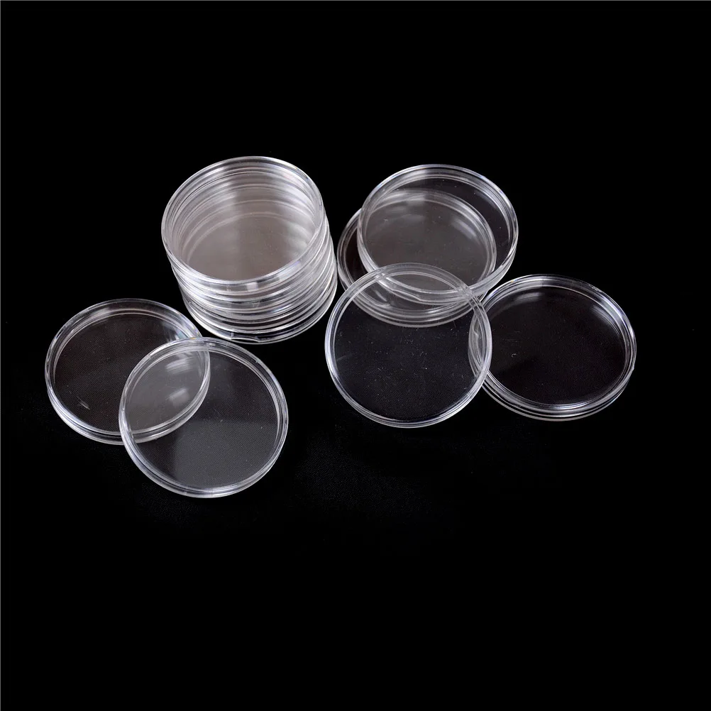 10Pcs/set 50mm Dia Commemorative Coin Holder Plastic Cases Collection Gifts Round Clear Coin Storage Container Boxes
10Pcs/set 50mm Dia Commemorative Coin Holder Plastic Cases Collection Gifts Round Clear Coin Storage Container Boxes