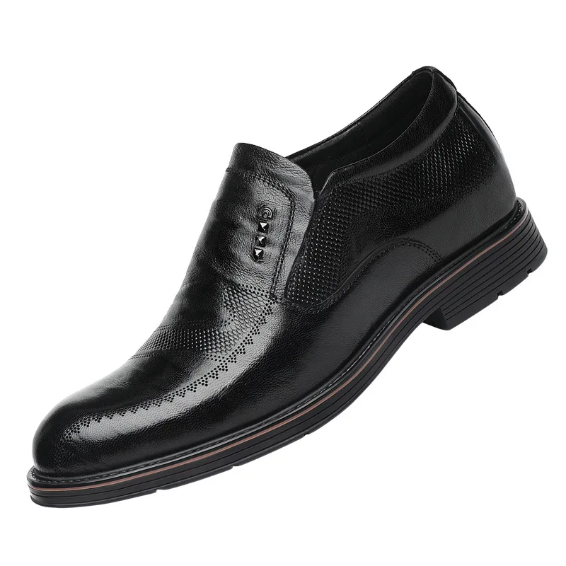 New First Layer Sheepskin Business Formal Leather Shoes Men's Height Increased 6cm British Beef Tendon Bottom Casual Men's Shoes
New First Layer Sheepskin Business Formal Leather Shoes Men's Height Increased 6cm British Beef Tendon Bottom Casual Men's Shoes