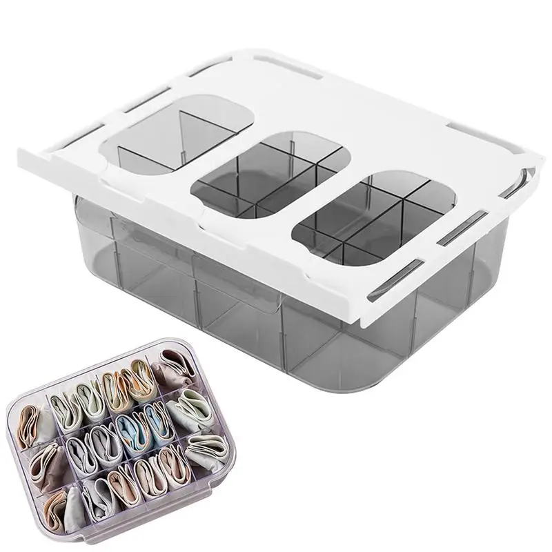 Underwear Organizer For Drawer Removable Transparent Dustproof Underwear Box Self Adhesive Closet Container For Scarves Portable
Underwear Organizer For Drawer Removable Transparent Dustproof Underwear Box Self Adhesive Closet Container For Scarves Portable