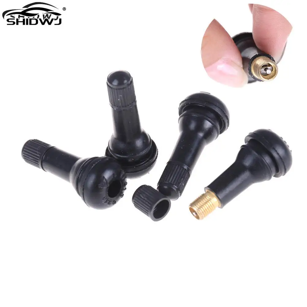 4Pcs/set Black Rubber TR413 Snap-in Car Wheel Tyre Tubeless Tire Tyre Valve Stems Dust Caps Wheels Tires Parts
4Pcs/set Black Rubber TR413 Snap-in Car Wheel Tyre Tubeless Tire Tyre Valve Stems Dust Caps Wheels Tires Parts