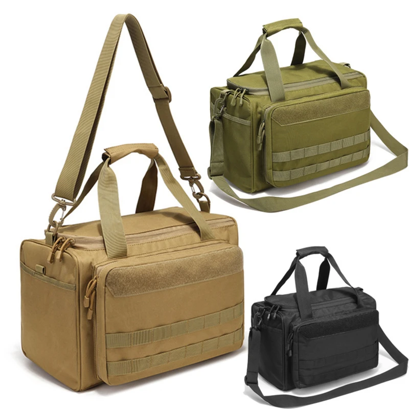 Tactical Range Bag Molle System 600D Waterproof Gun Shooting Pistol Case Pack Khaki black Hunting Accessories Tools Sling Bag
Tactical Range Bag Molle System 600D Waterproof Gun Shooting Pistol Case Pack Khaki black Hunting Accessories Tools Sling Bag