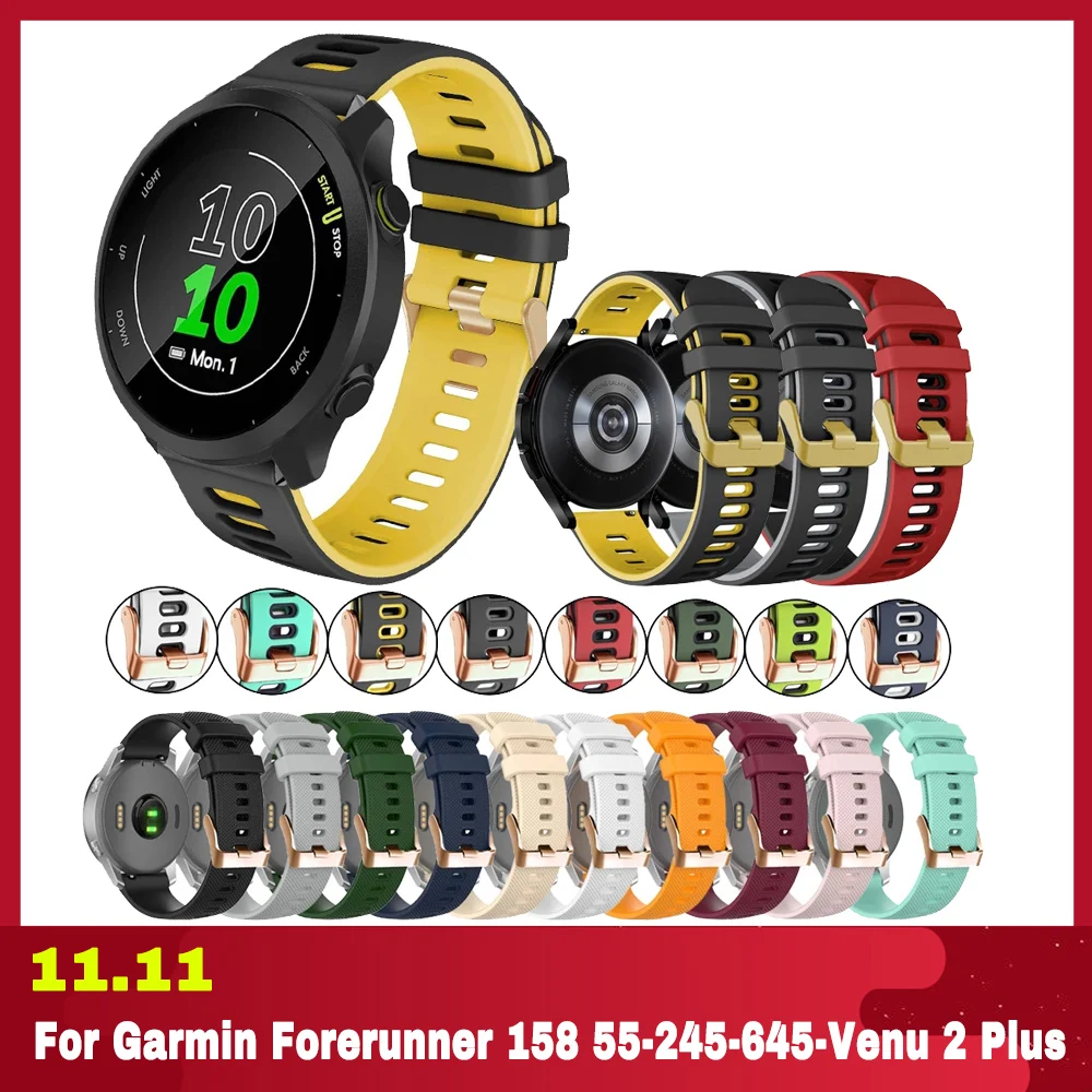 Rose Gold Buckle 20 22mm Soft Silicone Wrist Band For Garmin Venu 2 plus SQ Vivoactive3t 4 Forerunner 955 255 Watchband Bracelet
Rose Gold Buckle 20 22mm Soft Silicone Wrist Band For Garmin Venu 2 plus SQ Vivoactive3t 4 Forerunner 955 255 Watchband Bracelet