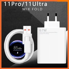 For Xiaomi EU 67W Charger + Cable for Redmi Note 10 Pro Note 11 Pro 11 Pro+ 5G Note 11E Pro & Redmi K40 Gaming K50 K40S