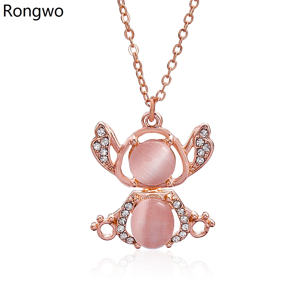 Rongwo Stitch Opal Crystal Pendant Necklaces Creative Trendy Anime Ohana Jewelry Birthday Gifts for Women Girls
Rongwo Stitch Opal Crystal Pendant Necklaces Creative Trendy Anime Ohana Jewelry Birthday Gifts for Women Girls