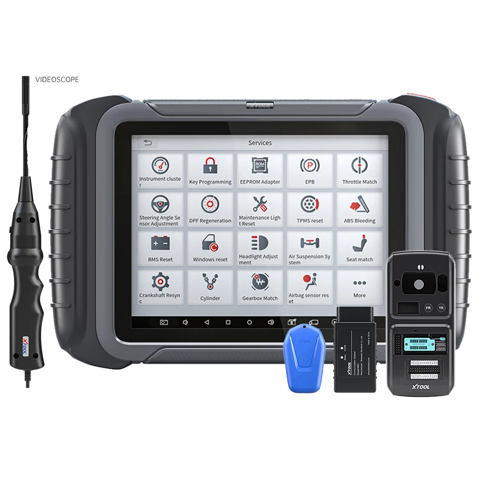 XTOOL D8 OBD2 Full System Car Diagnostic Tool ECU Coding Active Test Bi-Directional 31+Function With KC501 KS01 Free Update
XTOOL D8 OBD2 Full System Car Diagnostic Tool ECU Coding Active Test Bi-Directional 31+Function With KC501 KS01 Free Update